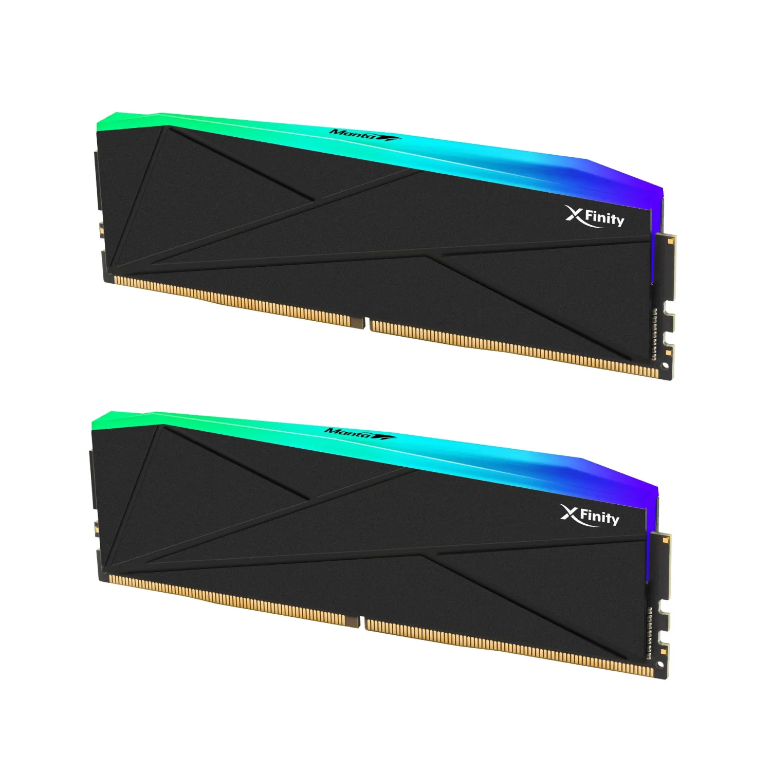 رم V-COLOR Manta XFinity RGB 32GB Dual 6400MHz CL32 - Black - تصویر گالری 2