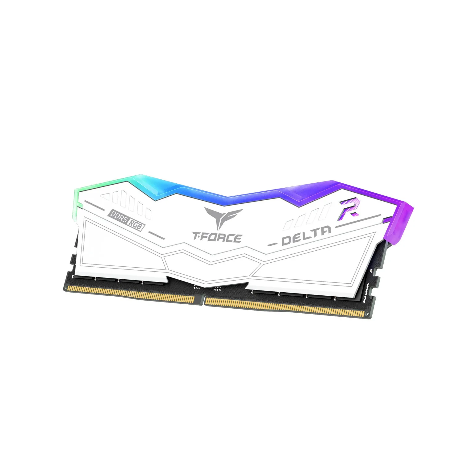 رم TeamGroup T-Force DELTA RGB DDR5 16GB Dual 6000MHz CL38 - White - تصویر گالری 3