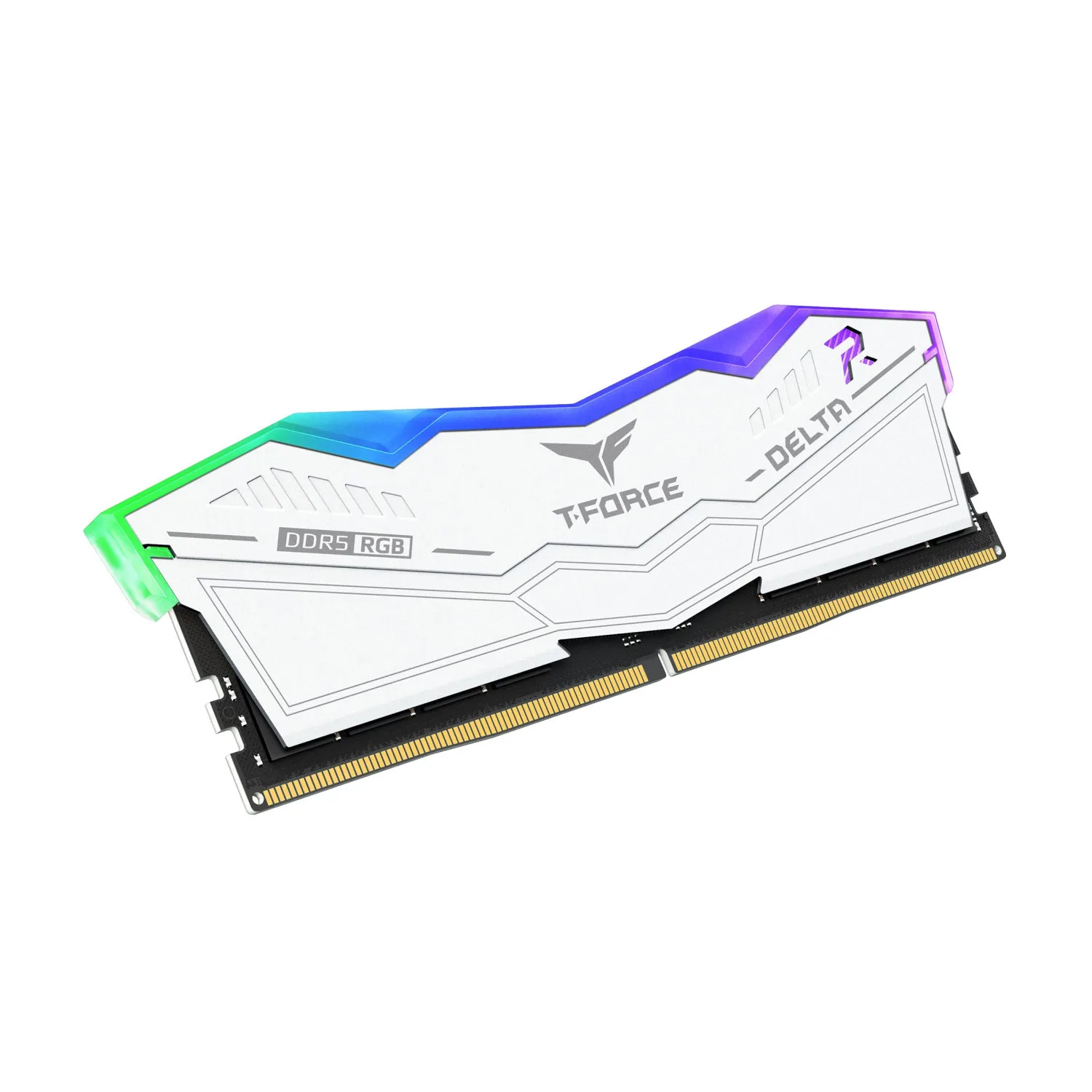 رم TeamGroup T-Force DELTA RGB DDR5 16GB Dual 6000MHz CL38 - White - تصویر گالری 2