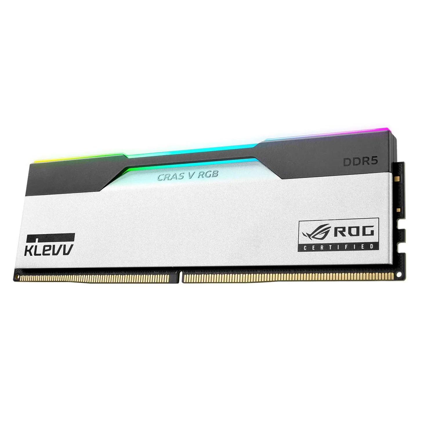 رم KLEVV Cras V RGB ROG Certified 48GB Dual 6200MHz CL32 - White - تصویر گالری 3