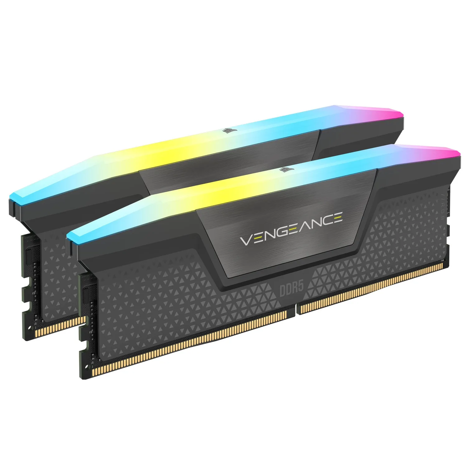 رم Corsair Vengeance RGB DDR5 64GB Dual 6000MHz CL40 - Cool Grey - تصویر گالری 2