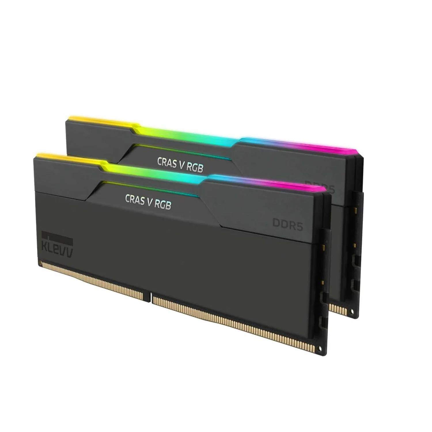 رم KLEVV Cras V RGB 32GB Dual 7200MHz CL34 - Black - تصویر گالری 3