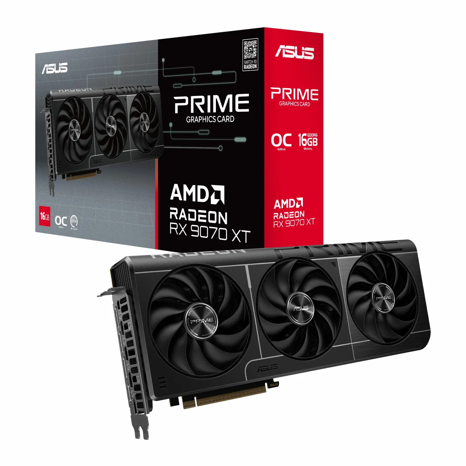 کارت گرافیک Prime Radeon RX 9070 XT 16GB OC Edition