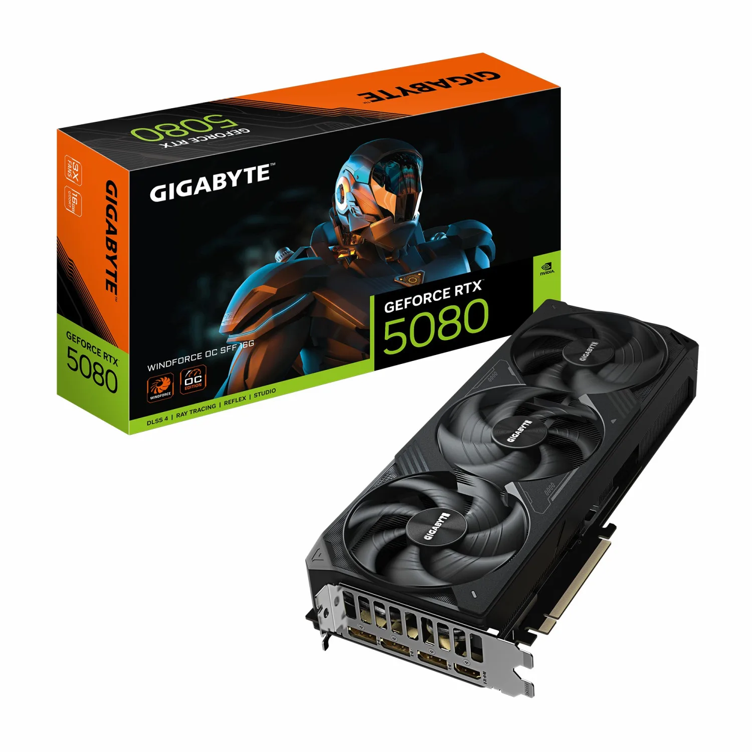 کارت گرافیک GIGABYTE RTX 5080 Windforce OC SFF 16G