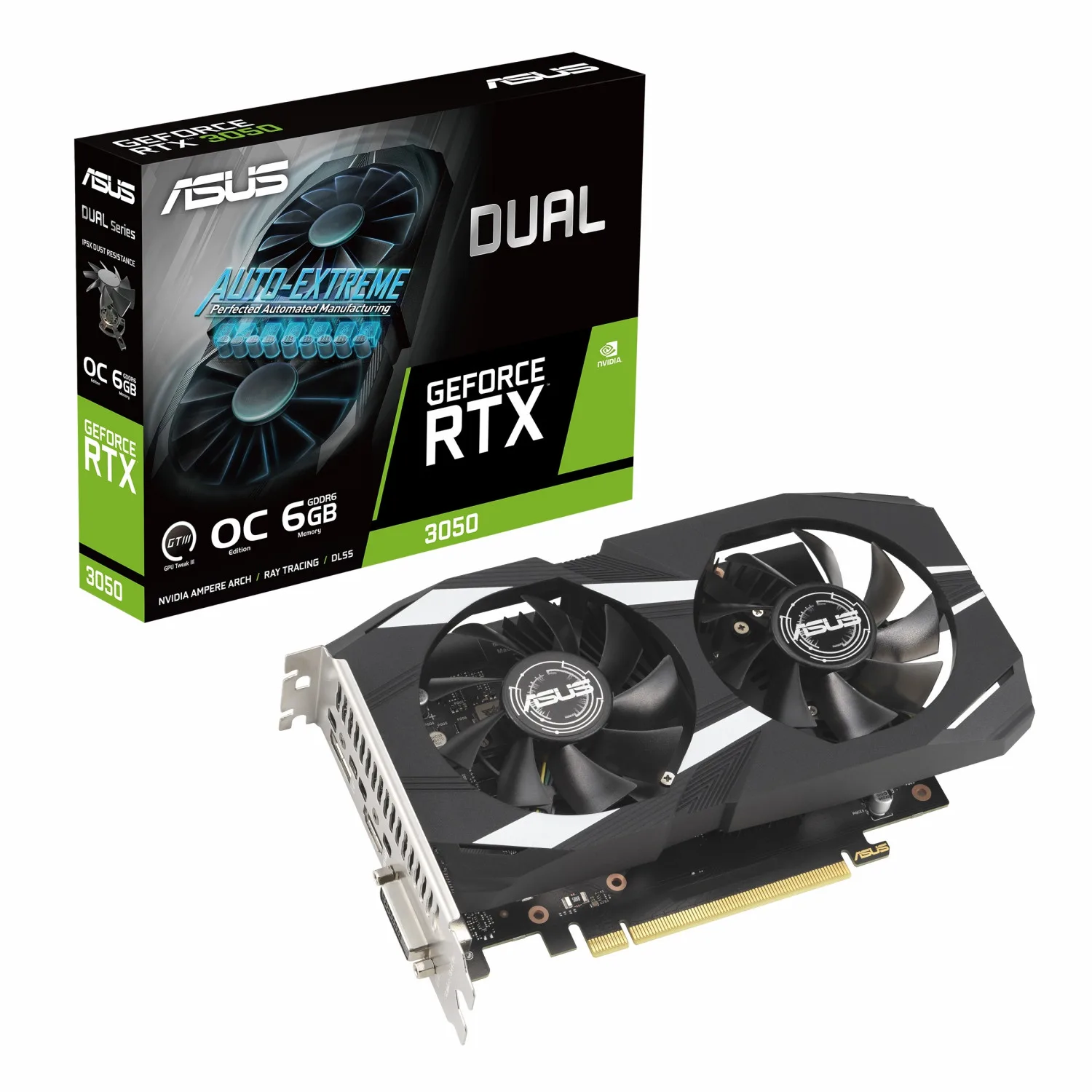 کارت گرافیک Asus Dual RTX 3050 OC 6GB