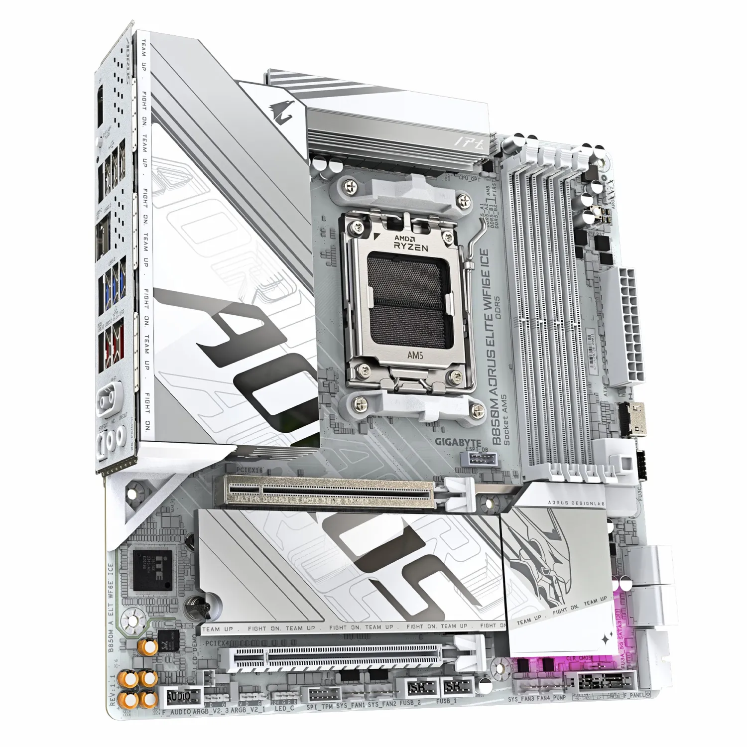 مادربرد GIGABYTE B850M AORUS ELITE WIFI6E ICE - تصویر گالری 3