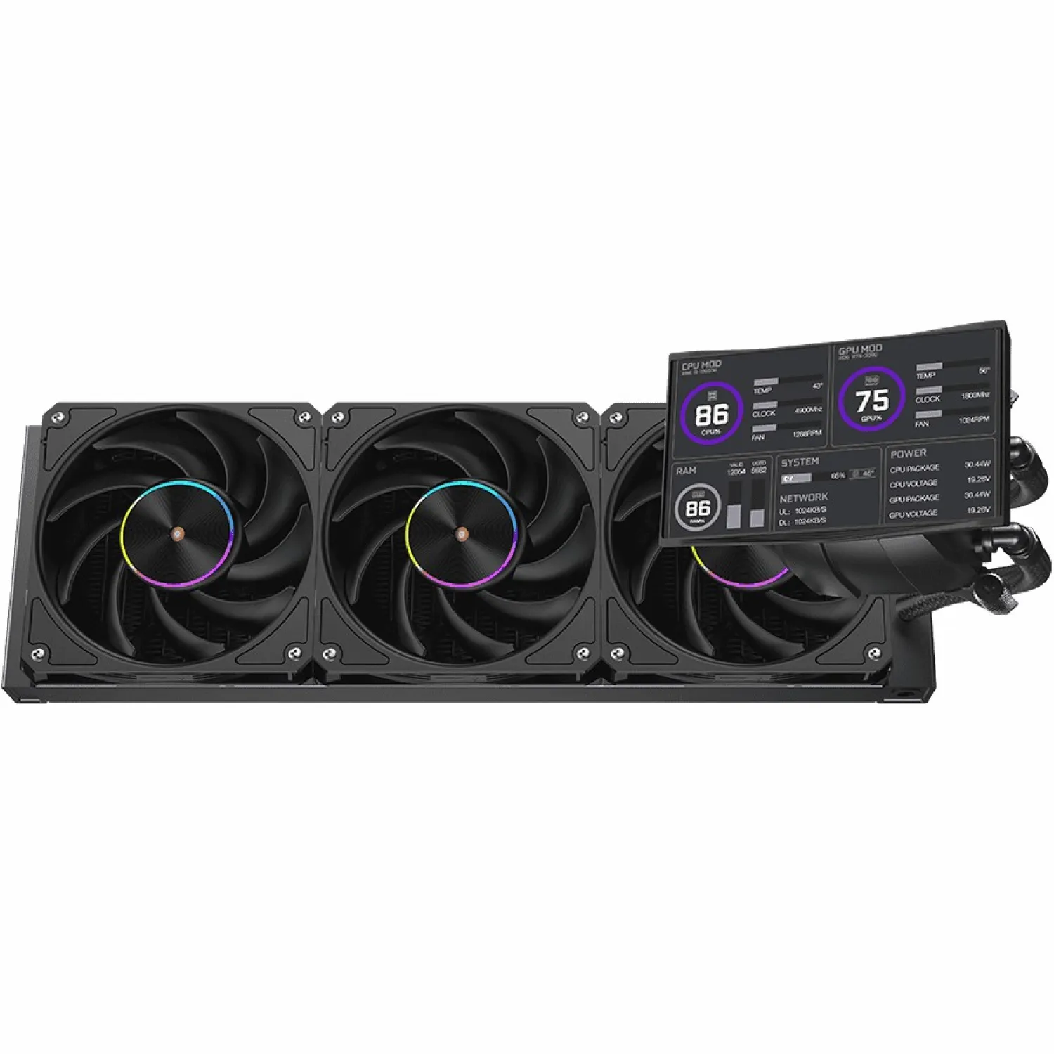 کولر پردازنده AWEST GT-AV360L ICE VEIN - Black - تصویر گالری 2