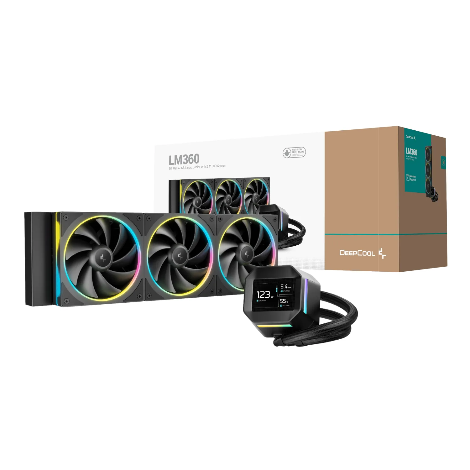 کولر پردازنده DeepCool LM360 - Black - تصویر گالری 2