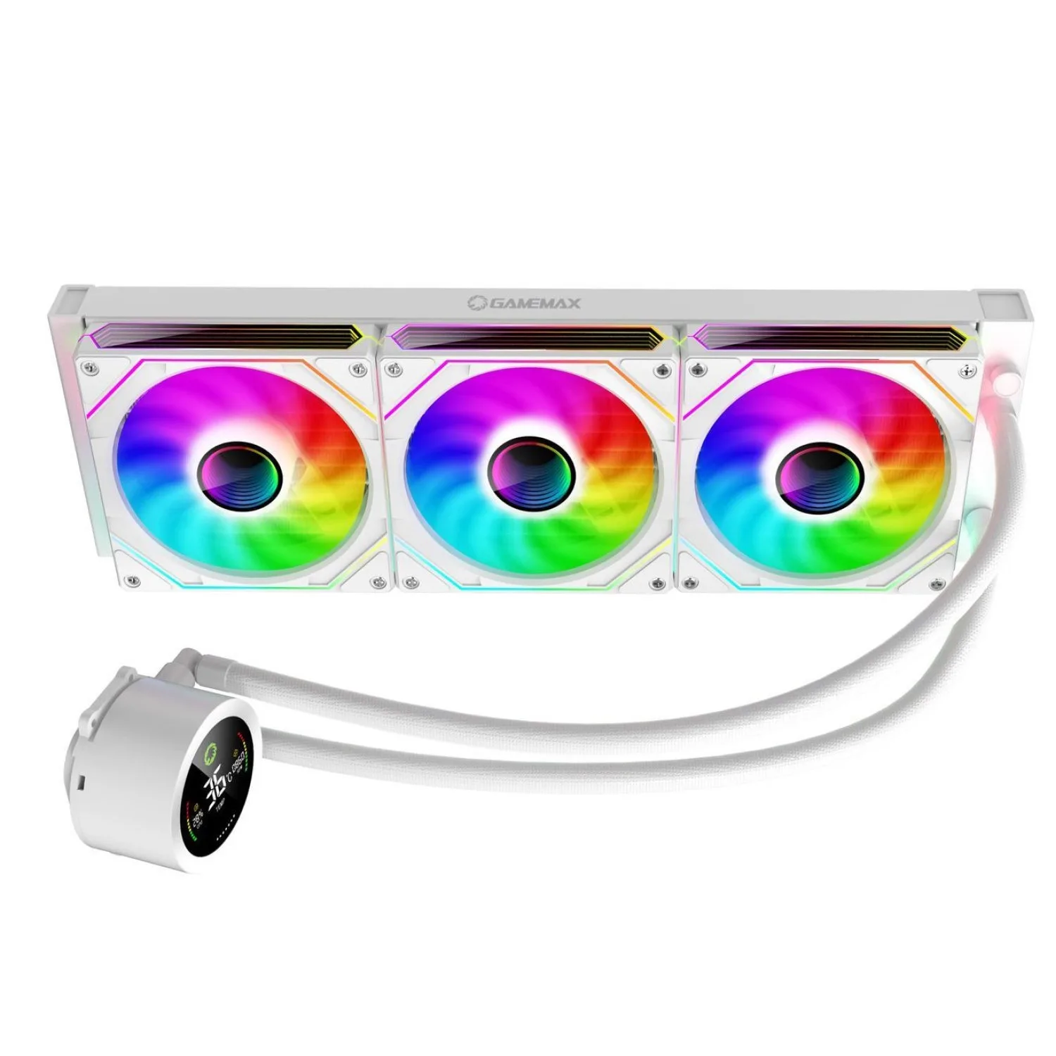 کولر پردازنده GameMax IceBurg 360 Digital - White - تصویر گالری 3