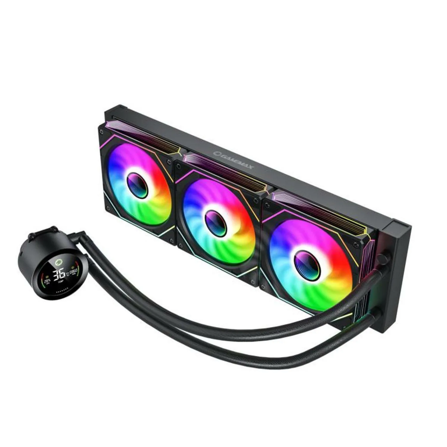 کولر پردازنده GameMax IceBurg 360 Digital - Black - تصویر گالری 3