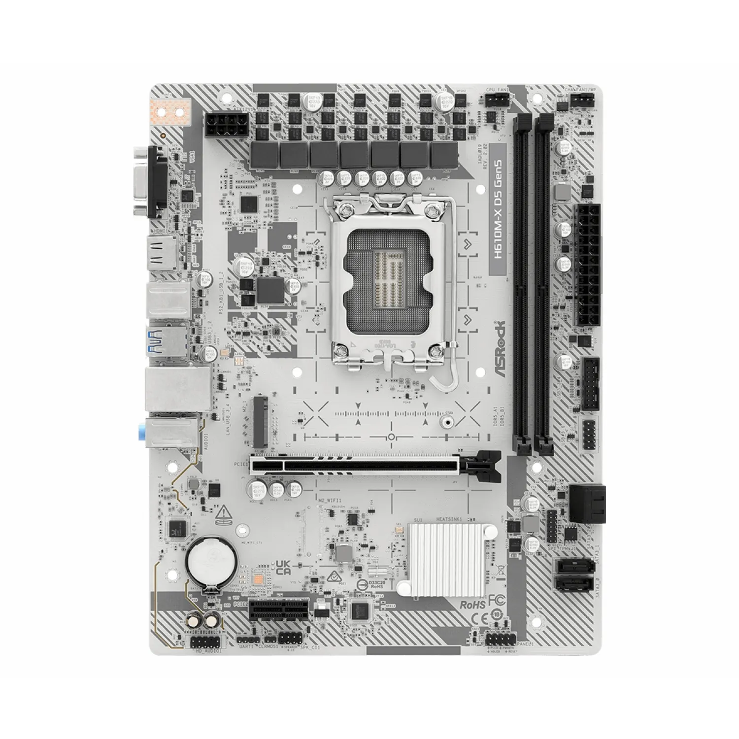 مادربرد ASRock H610M-X Gen5 - تصویر گالری 2