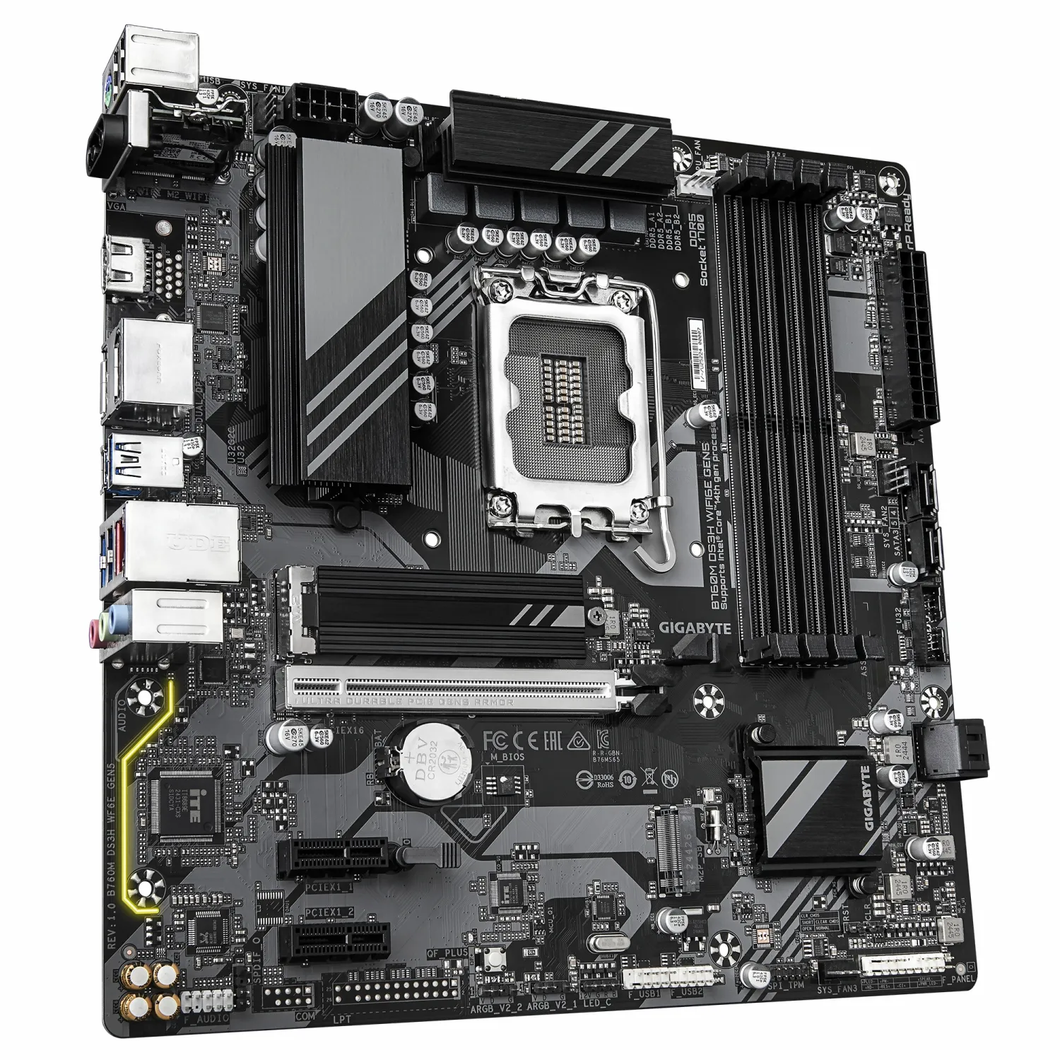 مادربرد GIGABYTE B760M DS3H WIFI6E GEN5 - تصویر گالری 3