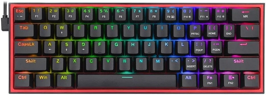 Keyboard RGB REDRAGON FIZZ K617 Mechanical Gaming White-black - تصویر گالری 2