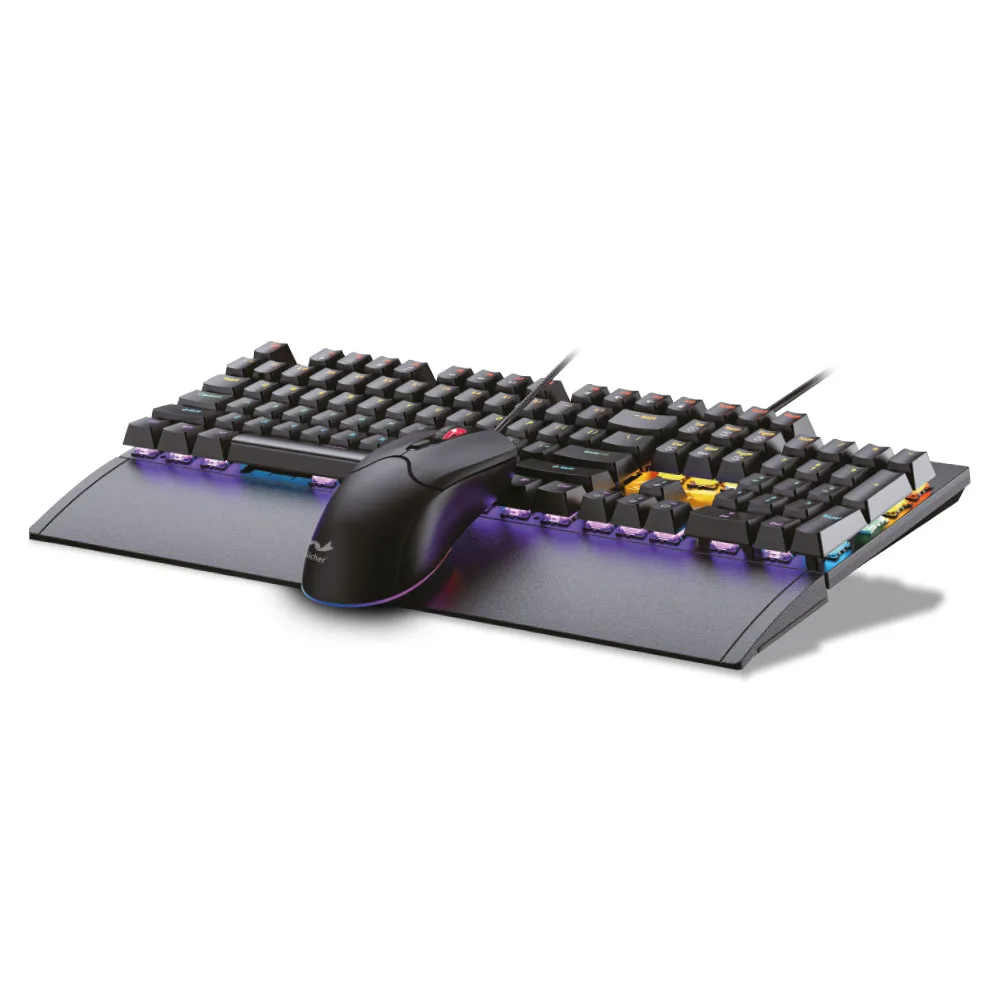 Sicher Polaris Wired Gaming Blue Switch Keyboard and Mouse - تصویر گالری 2