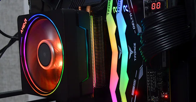 RAM Team Group T-Force DELTA 16G DUAL Gaming PC RGB D5-6000 CL38 مشکی - تصویر گالری 2