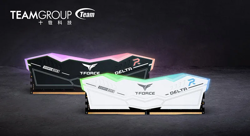 RAM Team Group T-Force DELTA 16G DUAL Gaming PC RGB D5-6000 CL38 سفید - تصویر گالری 4
