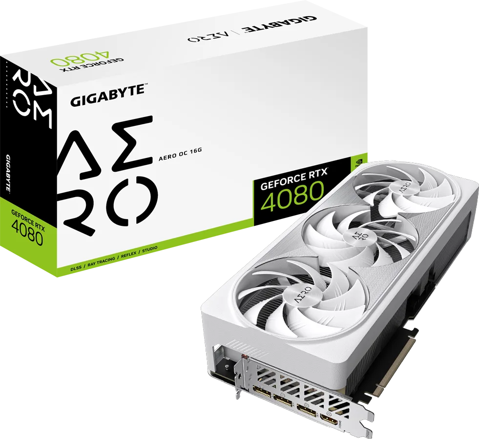 کارت گرافیک GIGABYTE GeForce RTX 4080 AERO OC 16GB GDDR6X سفید - تصویر گالری 5