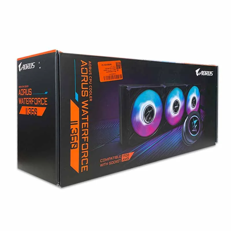 LIQUID FAN CPU  GIGABYTE AORUS WATERFORCE II 360  BLACK - تصویر گالری 1