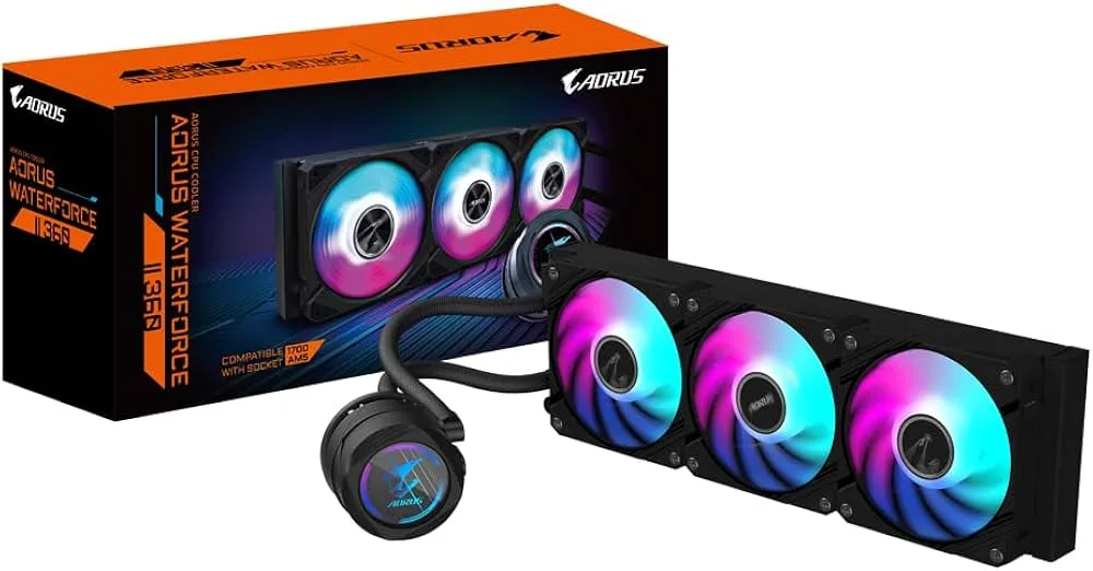 LIQUID FAN CPU GIGABYTE AORUS WATERFORCE II 360 BLACK