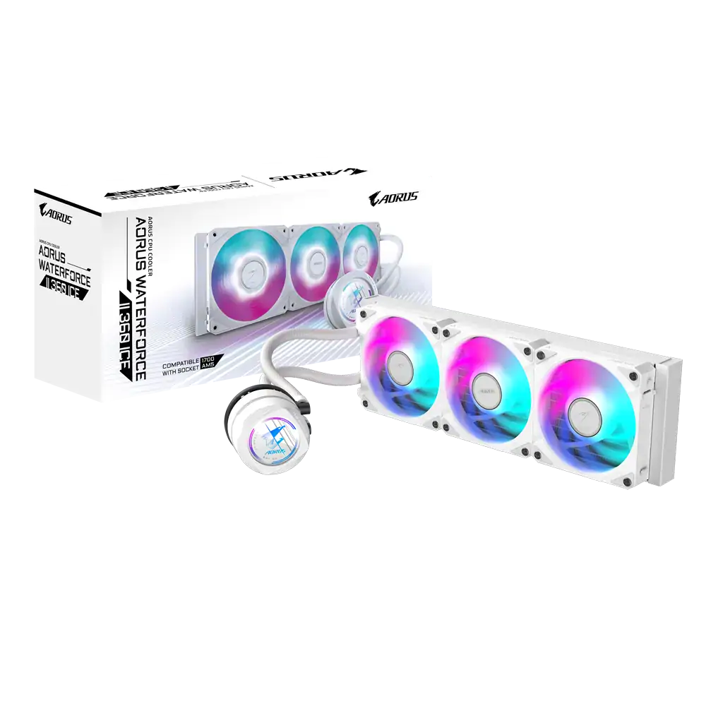 LIQUID FAN  CPU GIGABYTE AORUS WATERFORCE II 360 ICE - تصویر گالری 3
