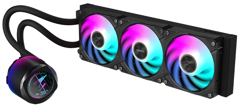 LIQUID FAN CPU GIGABYTE AORUS WATERFORCE X II 360  BLACK - تصویر گالری 2