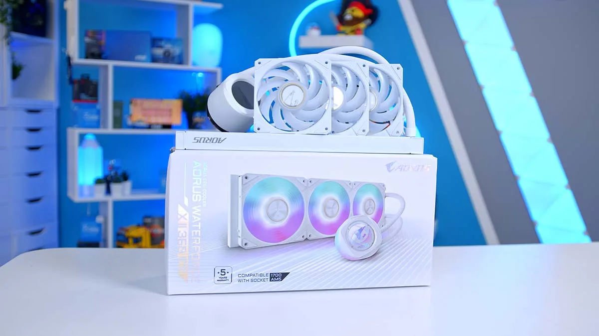 LIQUID FAN CPU GIGABYTE AORUS WATERFORCE X II 360 ICE - تصویر گالری 1