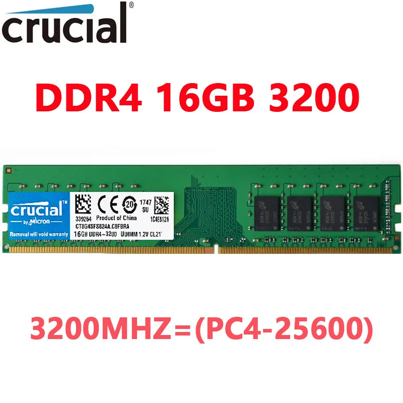 RAM Crucial 16G 3200 PC DDR4  PC