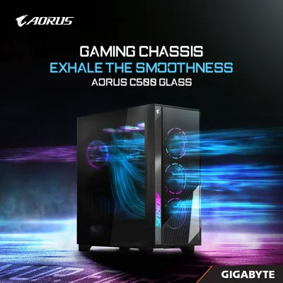 CASE GIGABYTE AORUS C300 GLASS GB-AC300G - تصویر گالری 1