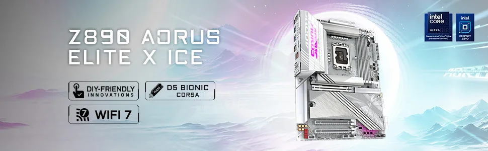 MB GIGABYTE Z890 AORUS ELITE X ICE DDR5 - تصویر گالری 3