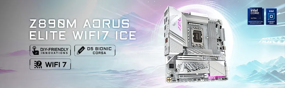 MB GIGABYTE Z890 AORUS ELITE WIFI7 ICE DDR5 - تصویر گالری 5