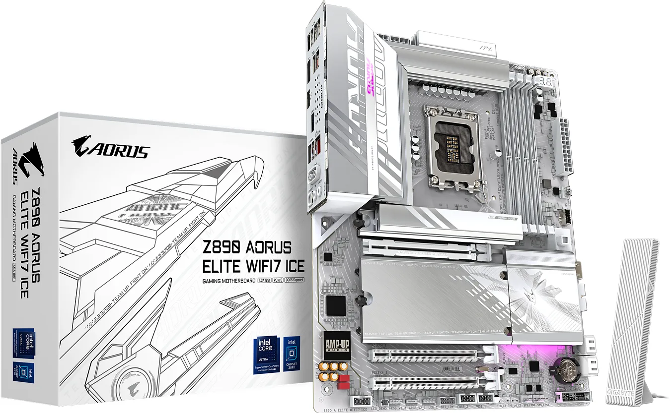 مادربرد گیگابایت مدل Z890 AORUS ELITE WIFI7 ICE DDR5