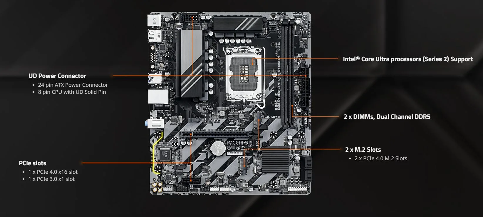MB GIGABYTE B860 ME DDR5 - تصویر گالری 3