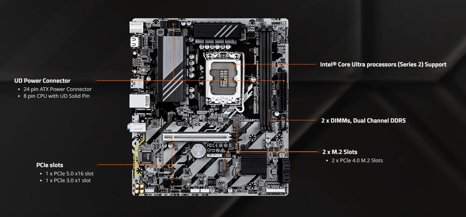 MB GIGABYTE B860 MK DDR5 - تصویر گالری 4