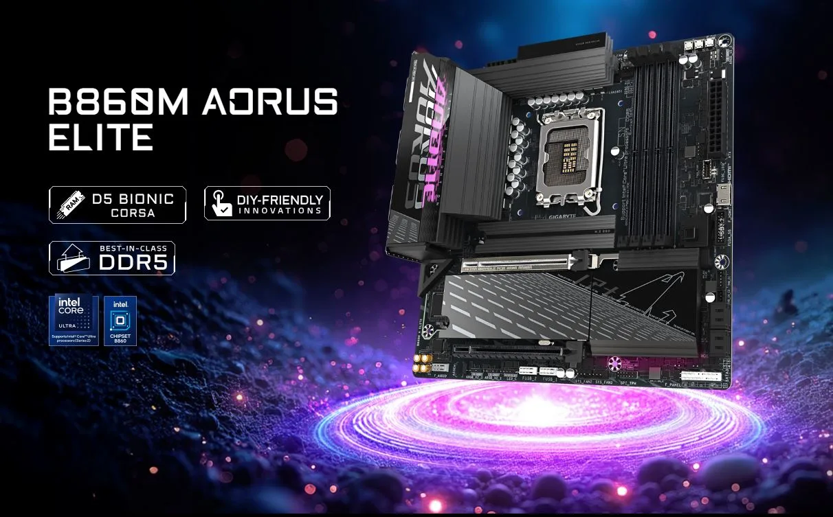 MB GIGABYTE B860M AORUS ELITE DDR5 - تصویر گالری 3