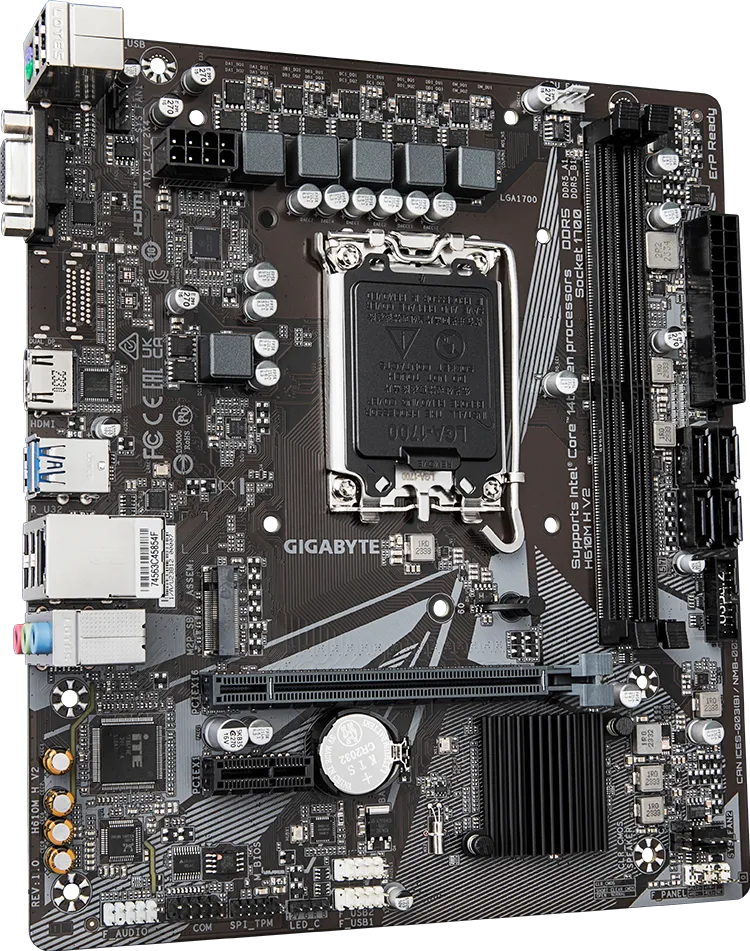 MB GIGABYTE H610 MH V2 DDR5 LGA1700 - تصویر گالری 1