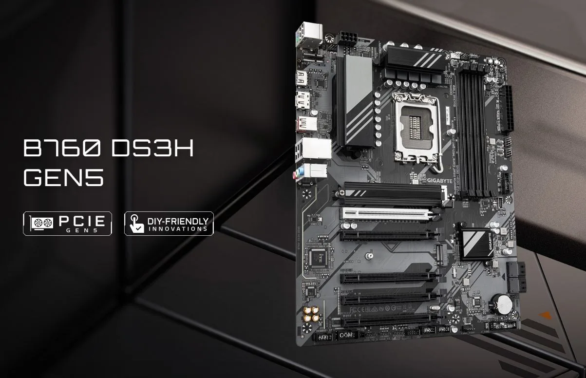 MB GIGABYTE B760 DS3H GEN5 DDR5 - تصویر گالری 4