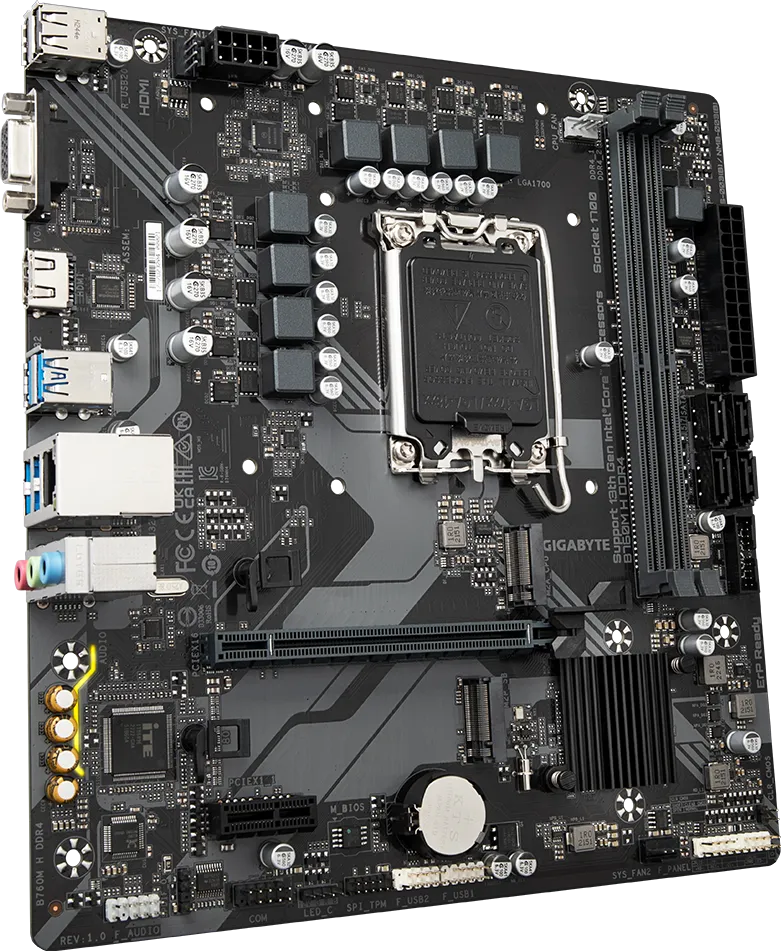 MB GIGABYTE B760 MH DDR4 - تصویر گالری 1