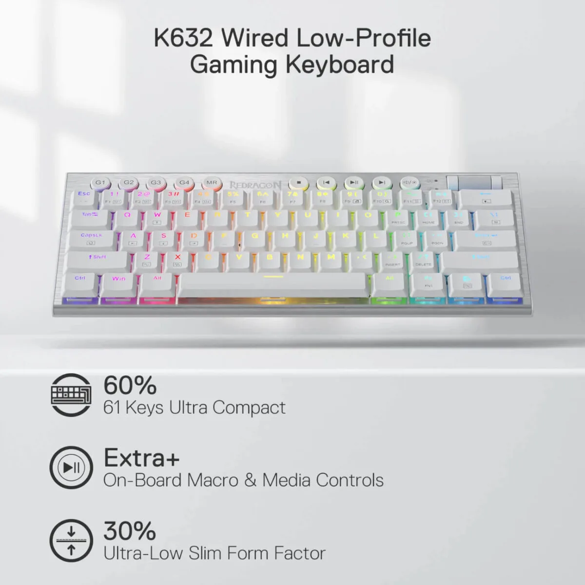 REDRAGON K632W-RGB - تصویر گالری 2