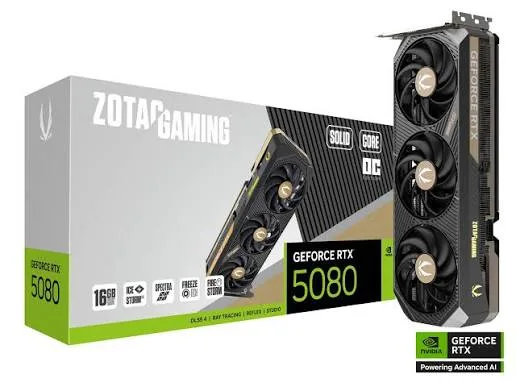 کارت گرافیک ZOTAC GAMING GeForce RTX 5080 SOLID OC 16GB