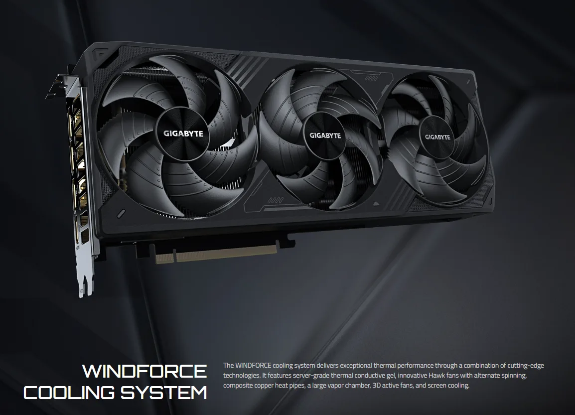 کارت گرافیک GIGABYTE GeForce RTX 5080 WINDFORCE SFF 16G - تصویر گالری 1