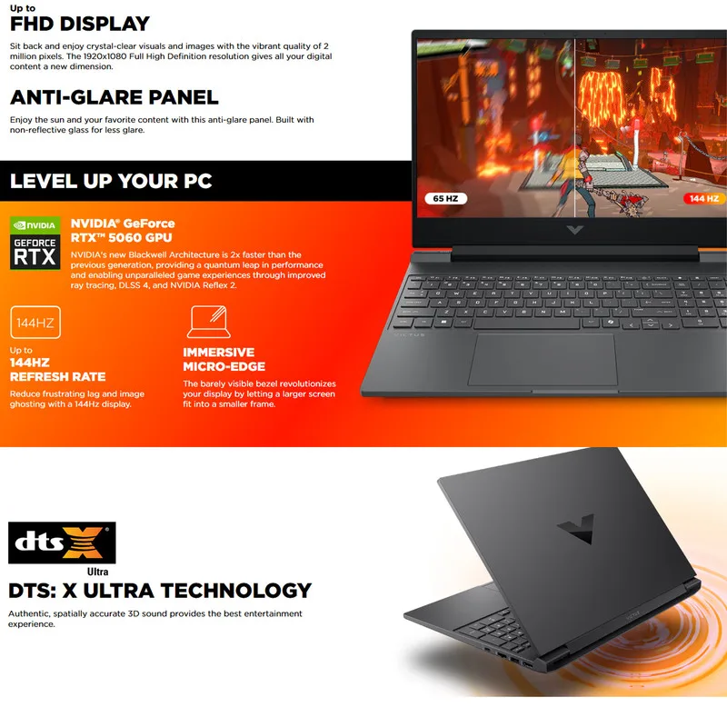 LAPTOP HP VICTUS15 FA2013DX I5-13420H 8G 512GB 6G RTX3050 - تصویر گالری 6