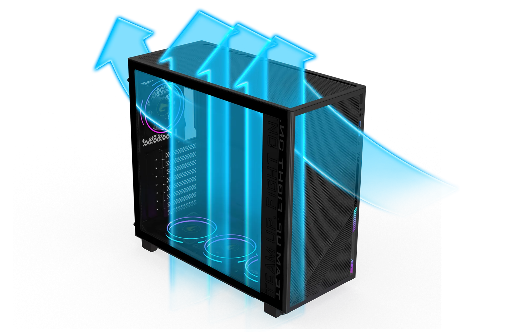 CASE GIGABYTE AORUS C400 GLASS GB-AC400G - تصویر گالری 1