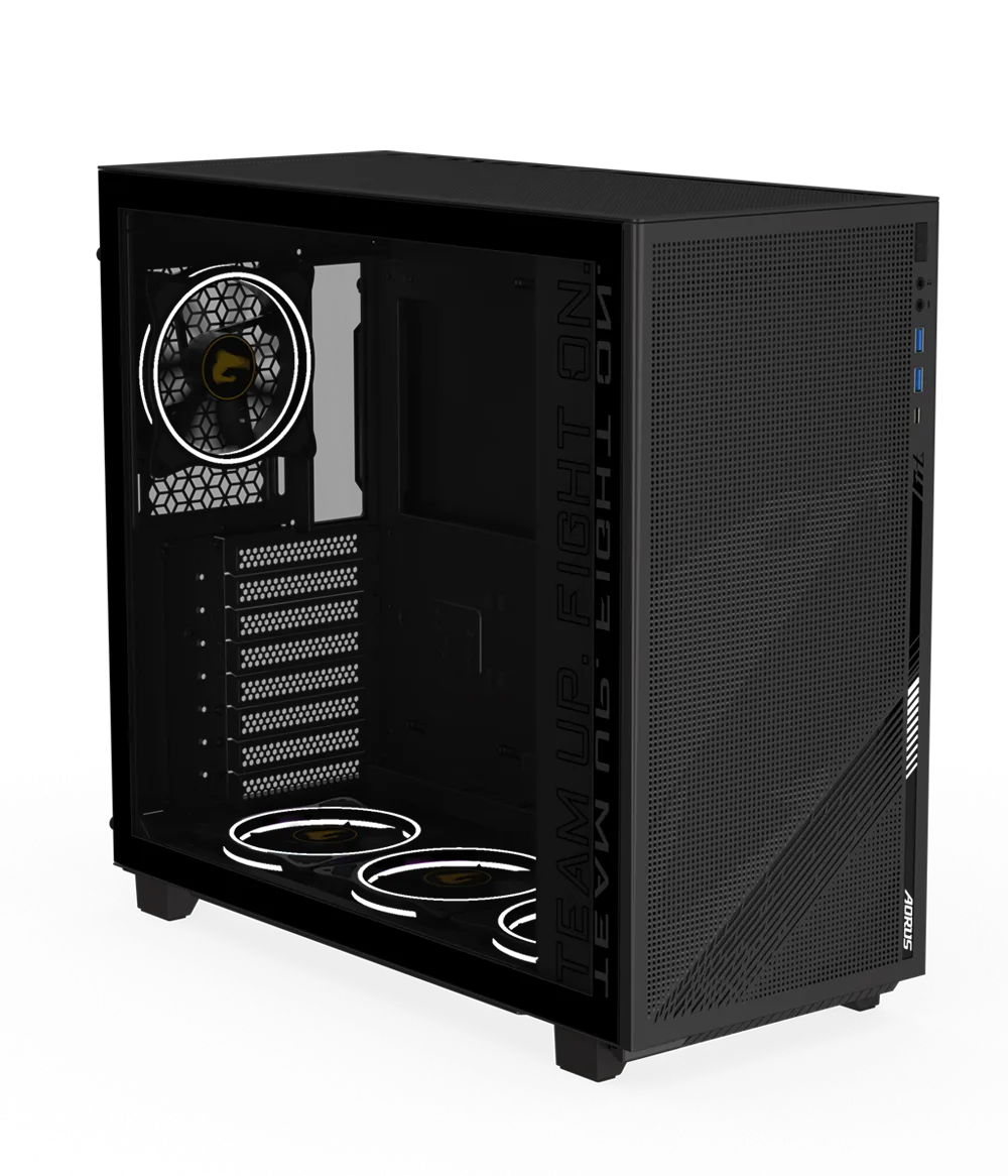 CASE GIGABYTE AORUS C400 GLASS GB-AC400G - تصویر گالری 3