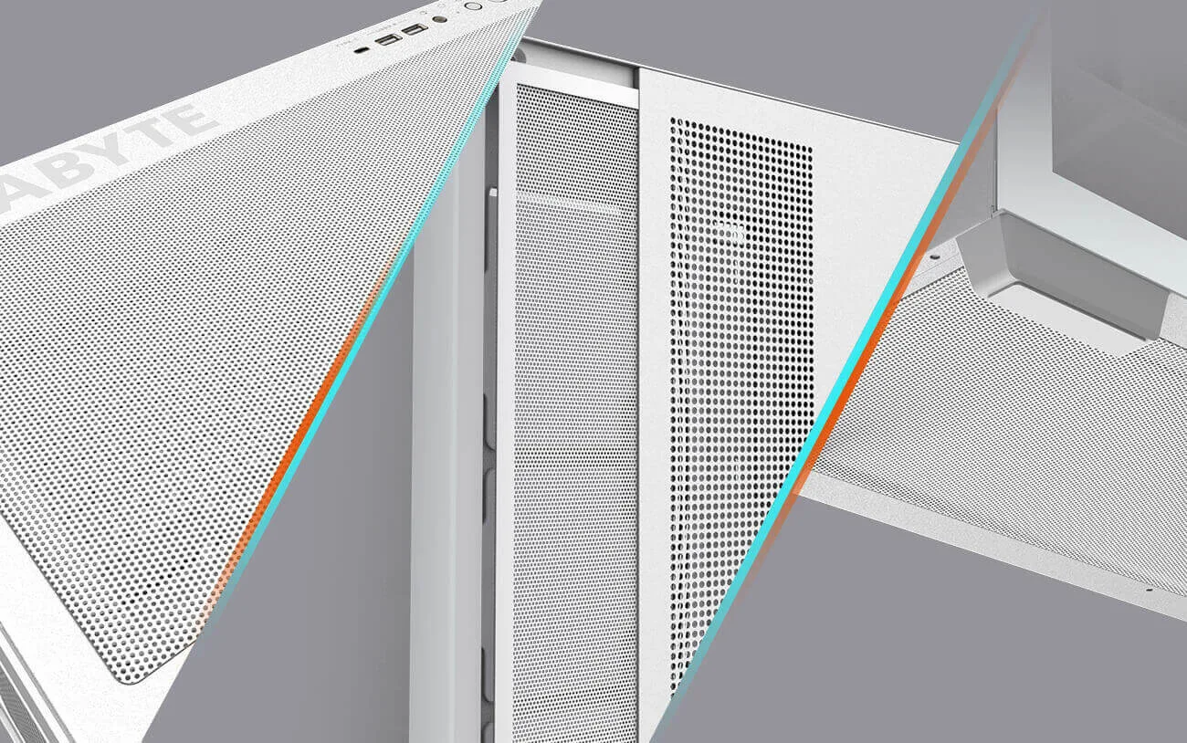 CASE GIGABYTE C500 PANORAMIC STEALTH ICE GB-C500PI ST - تصویر گالری 3