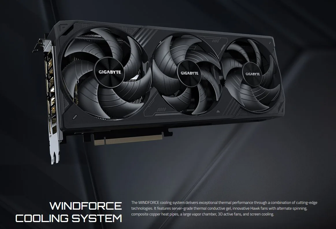 VGA GIGABYTE RTX 5080 WF3 OC 16G GDDR7  آواژنگ - تصویر گالری 3