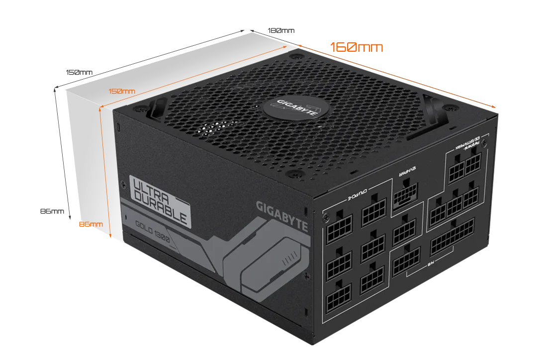 PSU GIGABYTE GP-UD1300GM PG5 80+GOLD - تصویر گالری 4