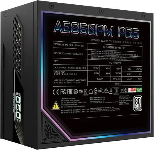 PSU GIGABYTE GP-AE850PM PG5 80+ Platinum - تصویر گالری 4