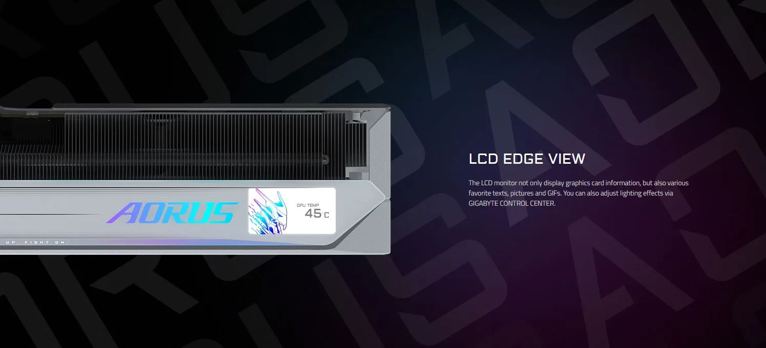VGA GIGABYTE RTX 5080 AORUS MASTER ICE 16G GDDR7 - تصویر گالری 3