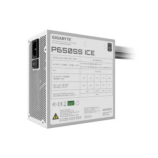 PSU GIGABYTE GP-650SS ICE 650W White - تصویر گالری 1