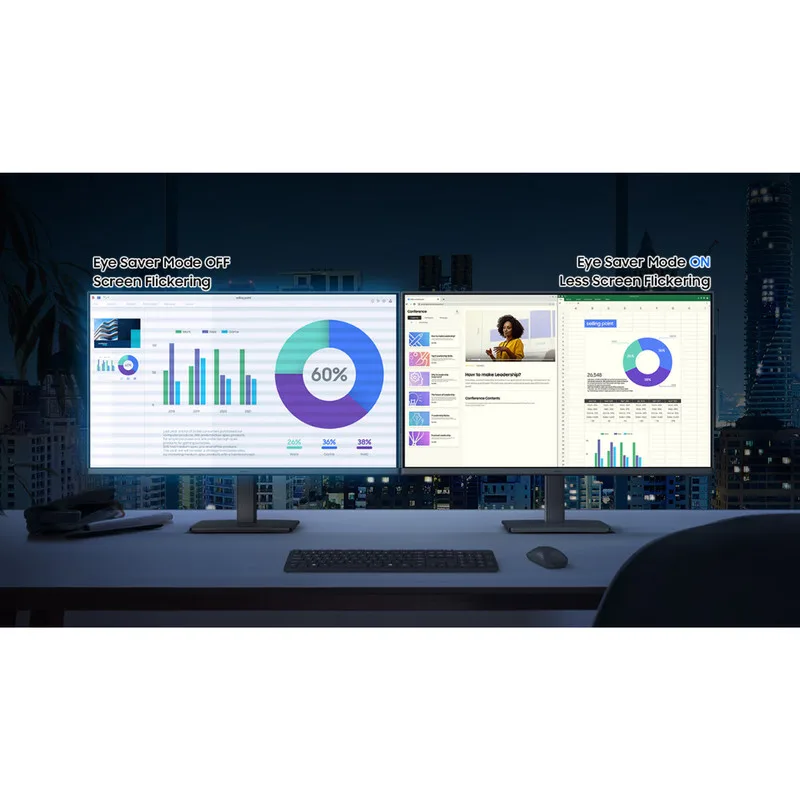 MONITOR SAMSUNG 24D300 IPS 100HZ - تصویر گالری 8